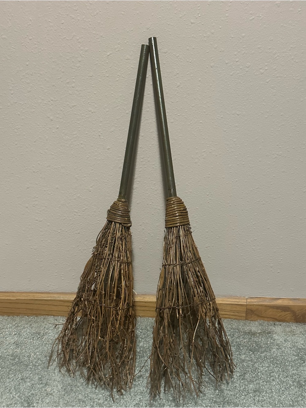 Halloween Wicked Witch Broom decor ( 2 pcs set)